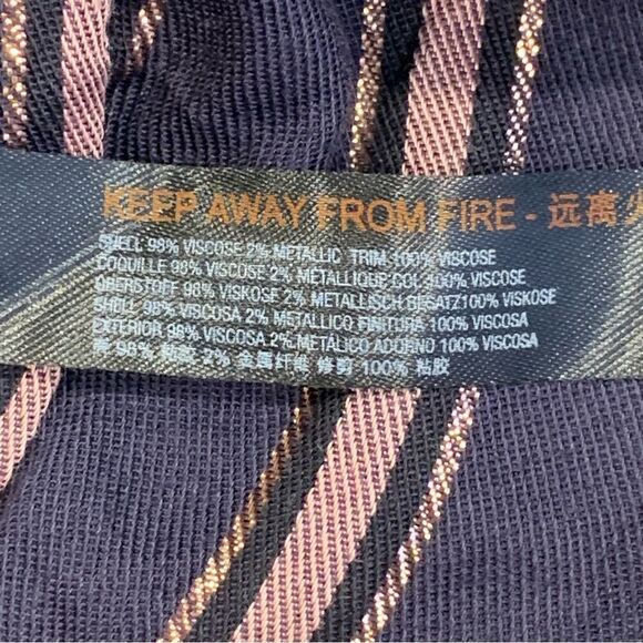 Anthropologie Cameron Metallic Striped Side Tie Shorts Size XS - Picture 10 of 13